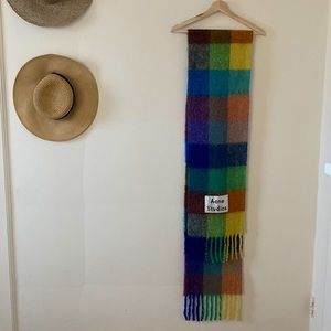 Acne Studios- fringed oversized scarf